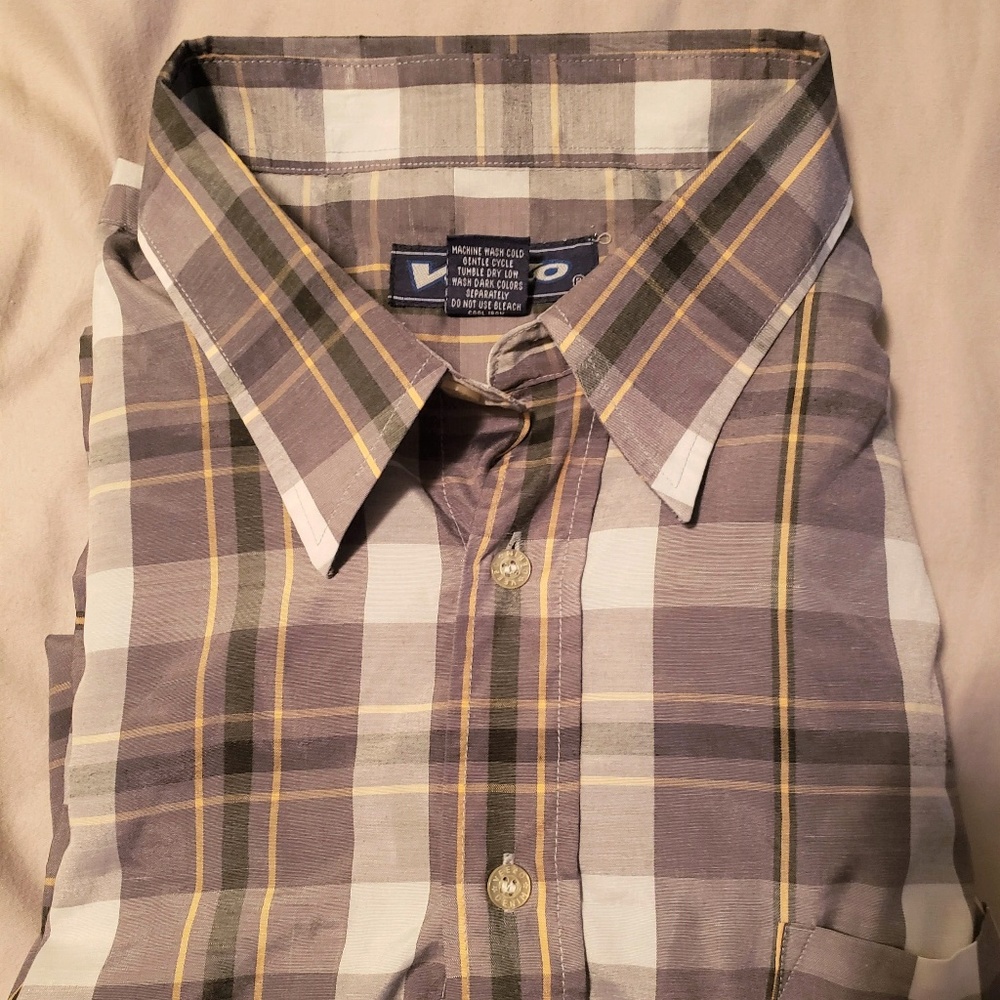 Veezo Men's Short Sleeve Button Shirt